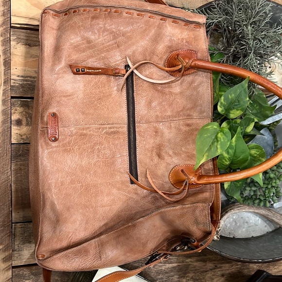 Bed Stu Handbags - Bedstu Rockaway -tan rustic leather tote bag